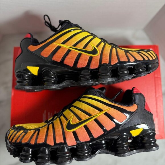 Nike Shox TL Shoes Black University Red Amarillo AV3595-004 Sz:12 | NWB no lid - Picture 8 of 11